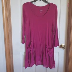 Magenta tunic